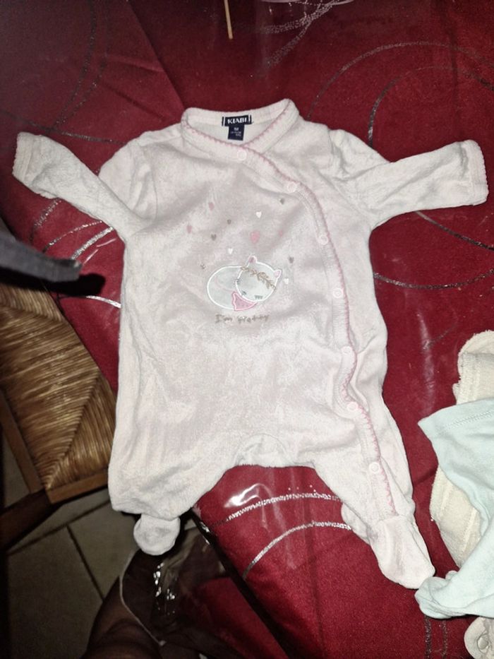 Pyjamas velour taille un mois - photo numéro 2