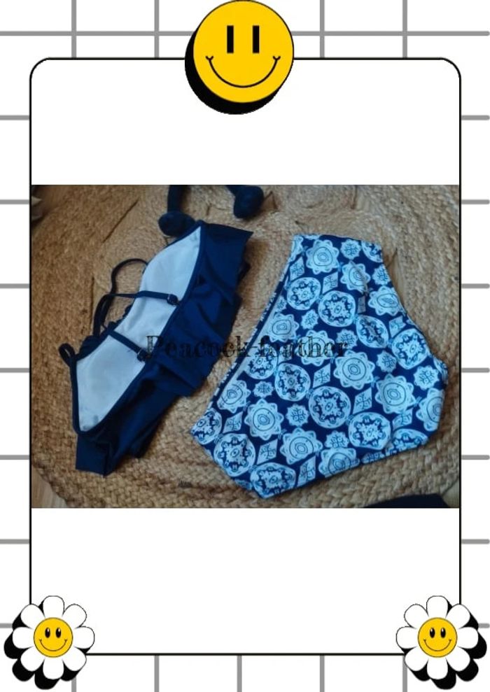 Maillot de bain bleu femme 38 culotte haute - photo numéro 8