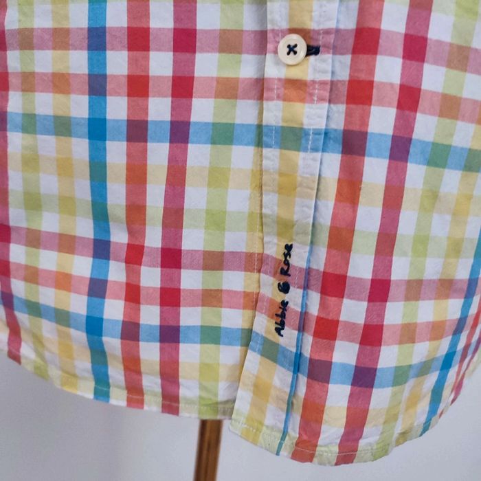 Chemise à carreaux multicolores T L Abbie & Rose - photo numéro 3