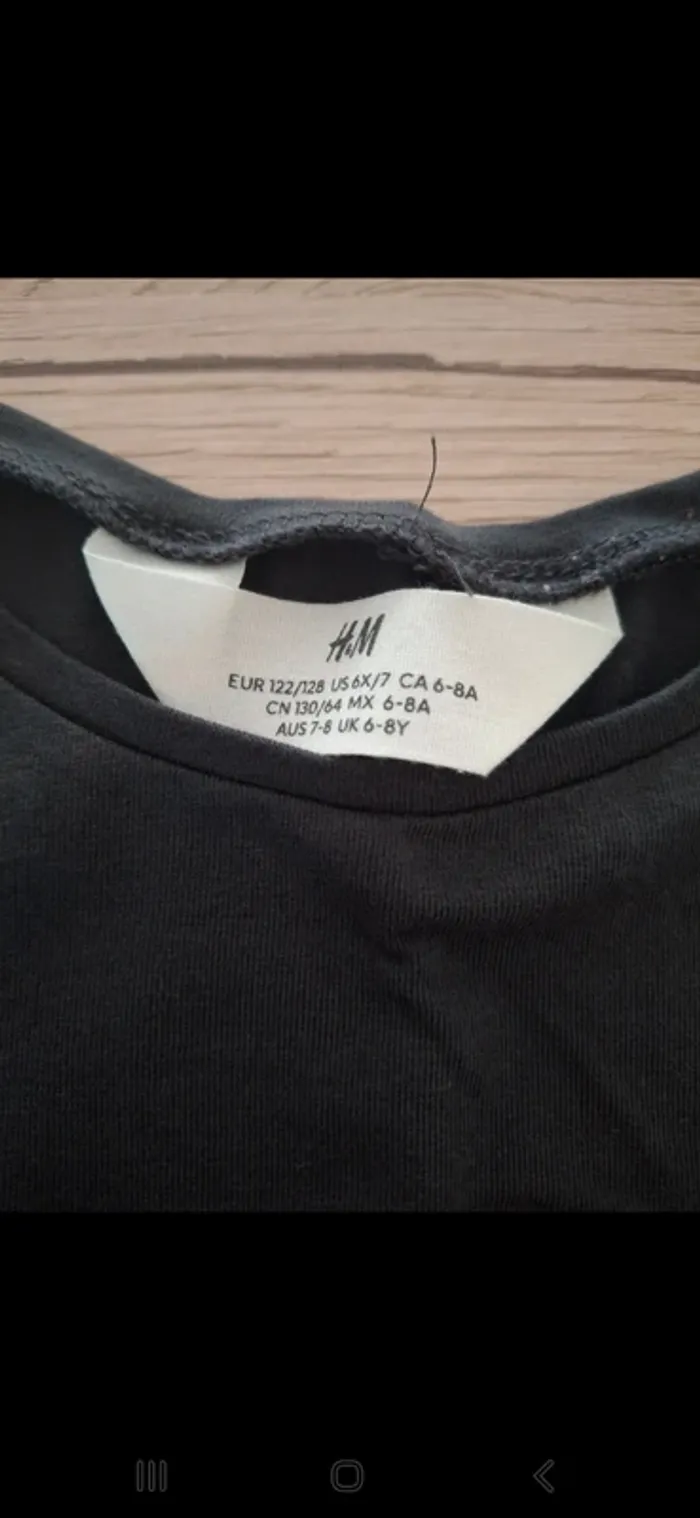 Tea shirt h&m 8/10 ans - photo numéro 3