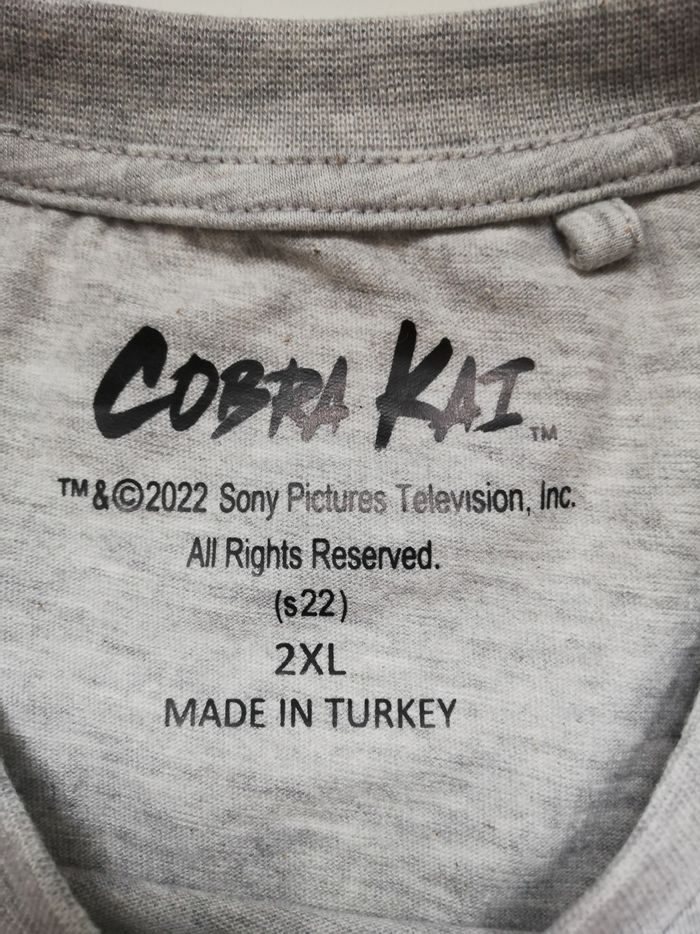 T-shirt Homme, COBRA KAI, gris chiné, XXL, NEUF - photo numéro 4