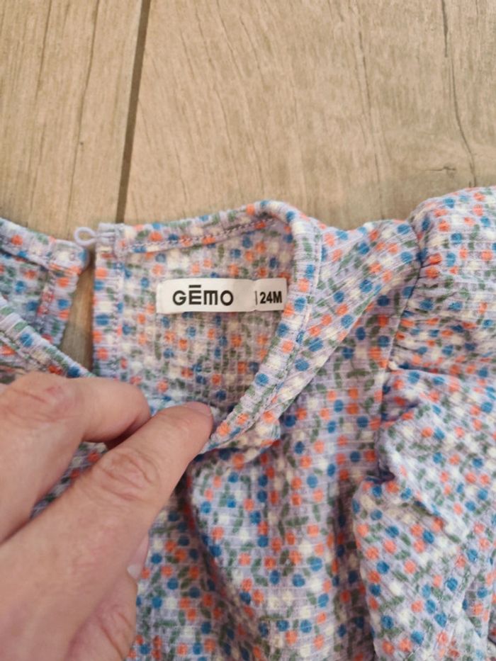 Blouse mauve à pois 2 ans - photo numéro 3