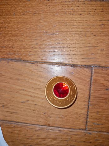 Bouclier playmobil doré et rouge