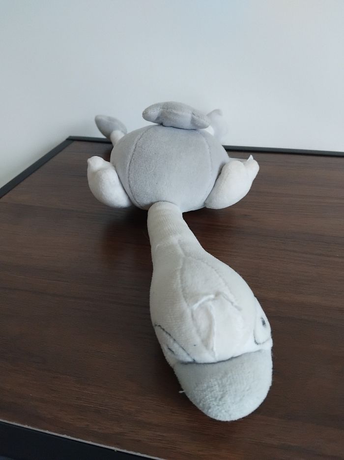 Peluche doudou cigogne