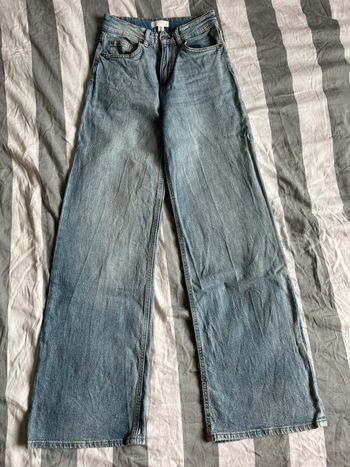 jean wide leg bleu H&M