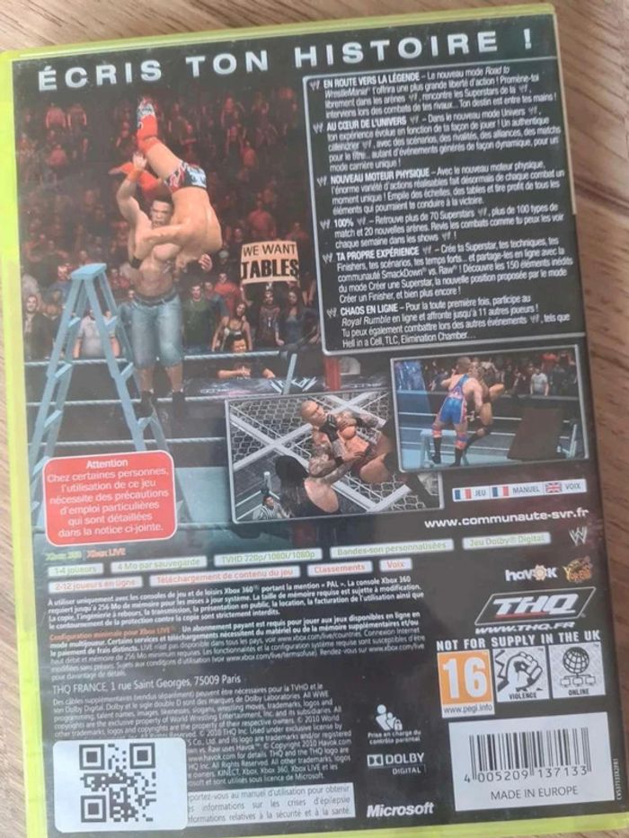 Smack  down vs  raw 2011 xbox 360 - photo numéro 2