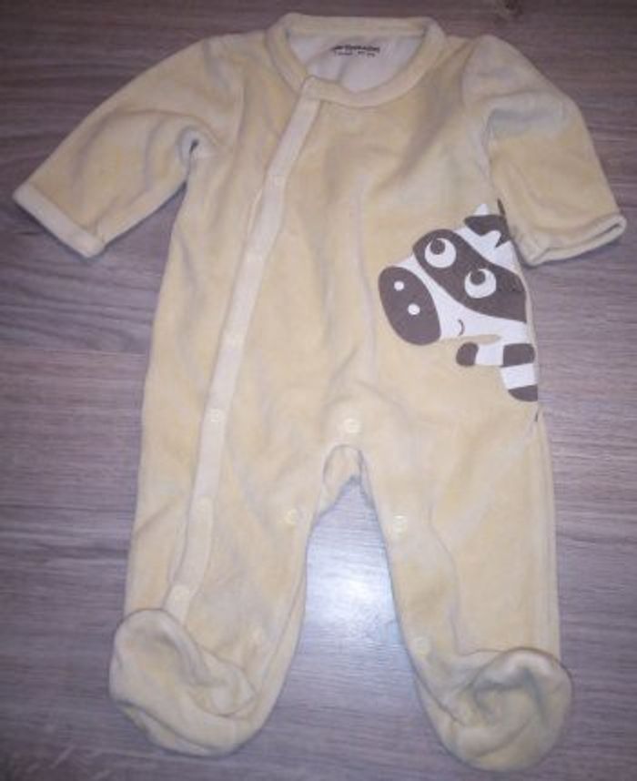 Pyjama zèbre 1 mois
