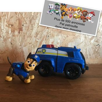 Chase et son véhicule de la Pat Patrouille