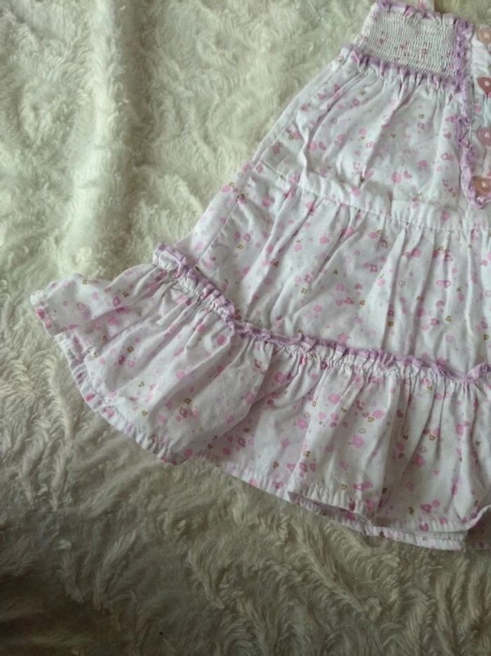 Robe d'été à fines bretelles Fille 6 mois Fleurs Cœur Petit Kimbaloo 100% coton - photo numéro 6