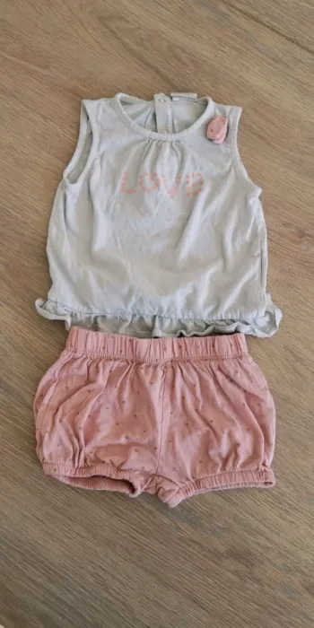 Ensemble short + débardeur 12 mois