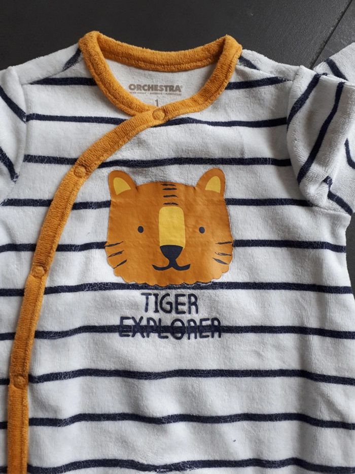 Grenouillère velours Orchestra 1 mois - photo numéro 3