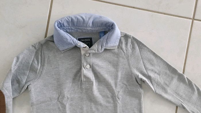 Polo manches longues garçon okaidi 6 ans V10 - photo numéro 3