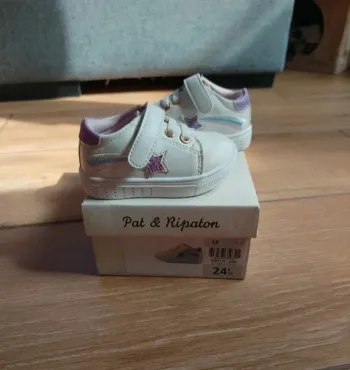Baskets bébé fille neuves - Pat & Ripaton - Taille 19