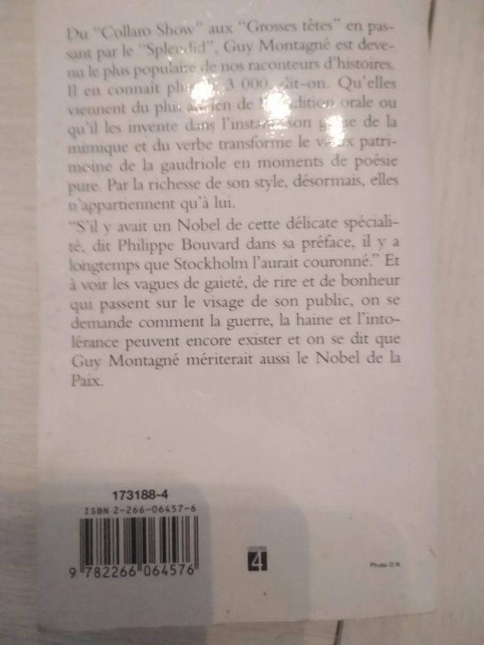 Livre les meilleures histoires drôles de Guy Montagné - photo numéro 2