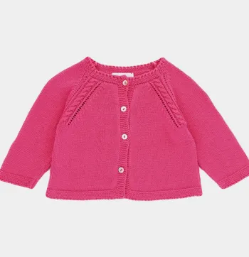 Cardigan 3 mois en coton Laranjinha