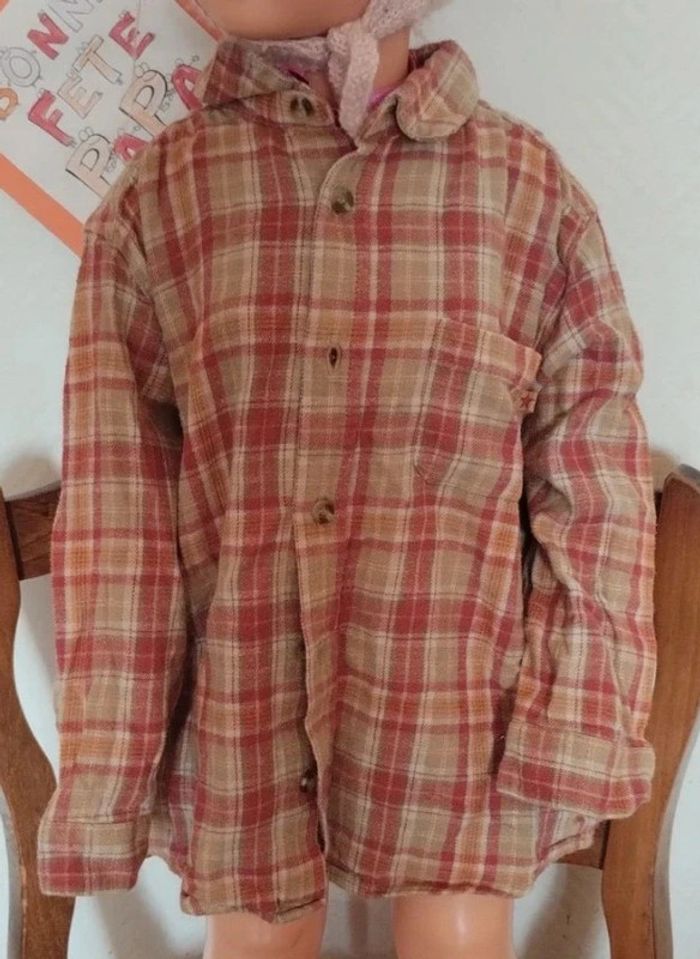 Chemise manches longues à carreaux - photo numéro 3