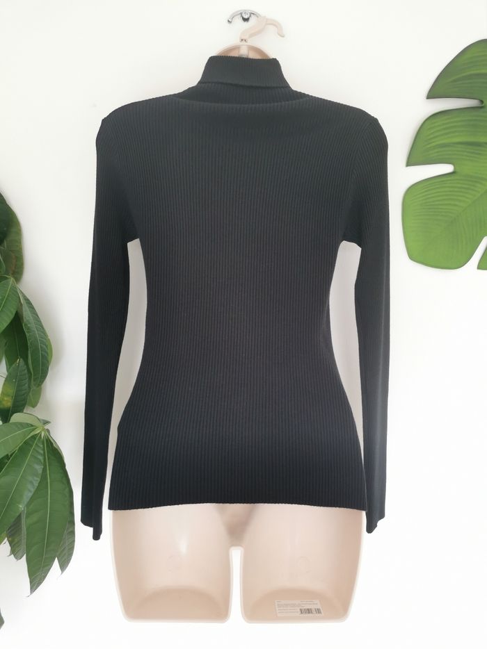 Pull / Sous-pull col roulé côtelé noir Shein Taille M - photo numéro 5