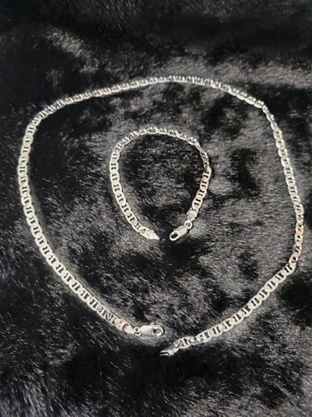 Collier et bracelet en argent s925