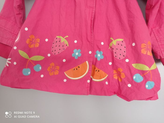 Manteau  rose fruits 4ans - photo numéro 3