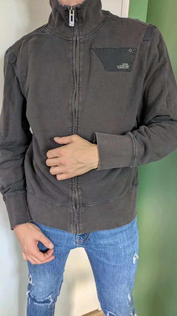 Veste sweat marron G-Star - photo numéro 2