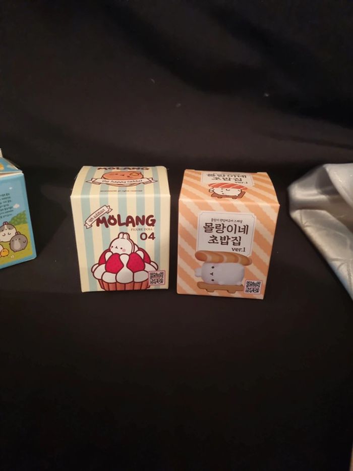 Lot de Blind Box Molang Sushi et Gateaux