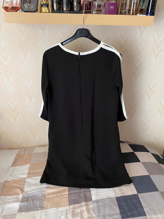 Superbe belle robe chic noire et blanche Mango taille XS - photo numéro 5