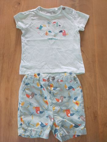 Ensemble toucan été 6 mois