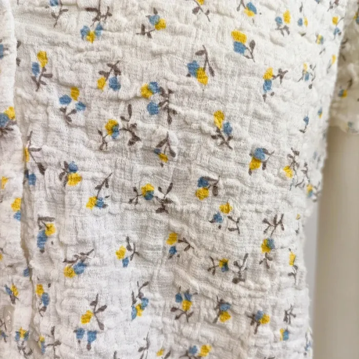 Ensemble haut + jupe smockée MNG fleuri – Taille L A794 - photo numéro 9