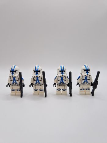Figurines type lego 4 clones de la 501ème star wars