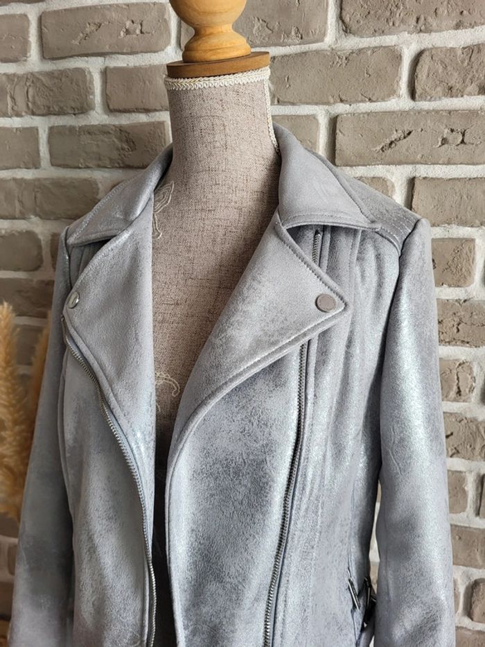 Perfecto argenté Morgan - Neuf - photo numéro 4