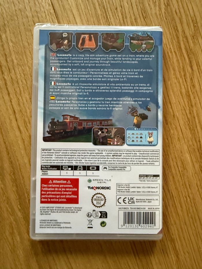 Loco Moto Jeu Nintendo Switch NEUF sous bliser - photo numéro 2
