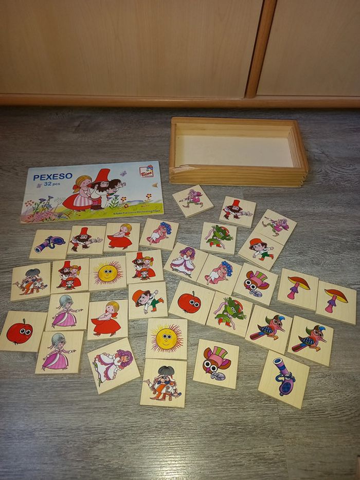 jeux en bois des paires pour mémoire