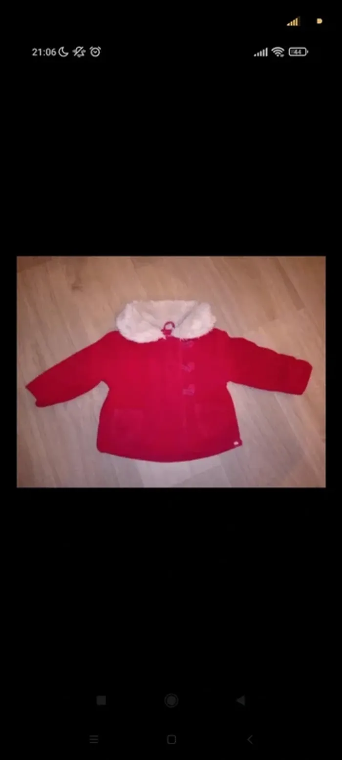 Manteau Hiver Rose fushia 6M