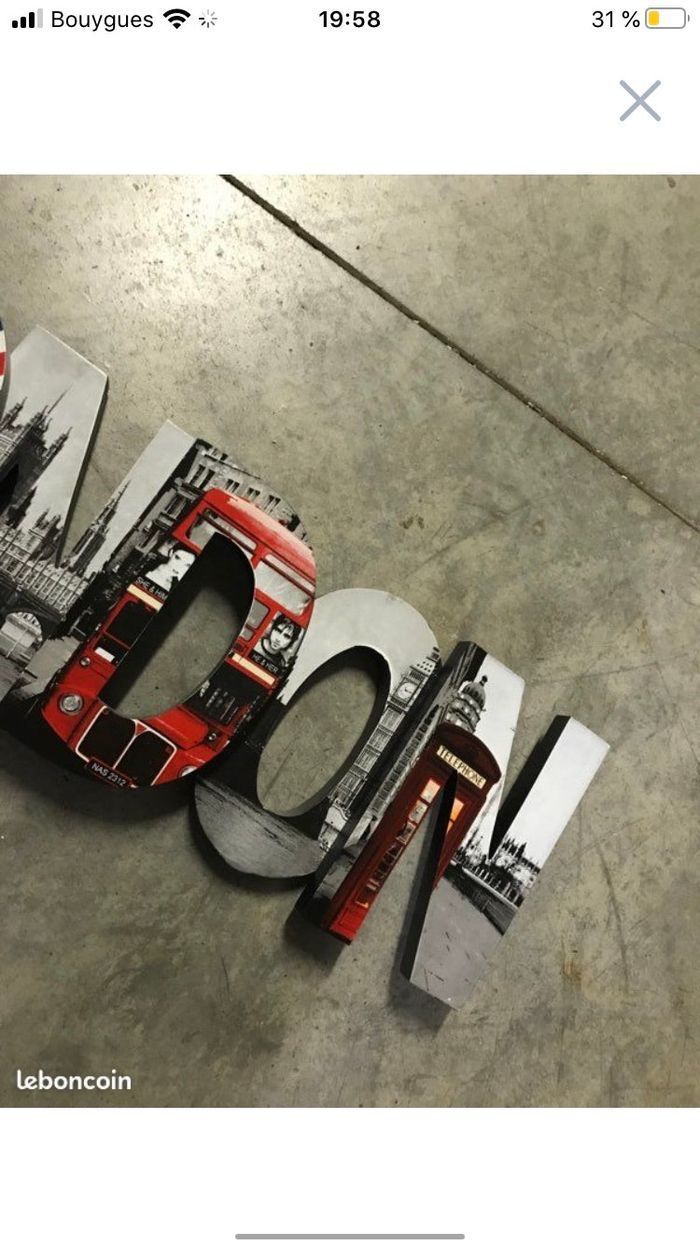 Décoration plaque murale London - photo numéro 4