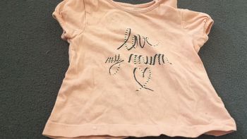 T-shirt fille abricot 6 mois
