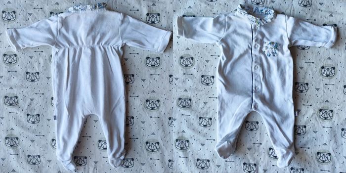 Pyjama avec col taille naissance
