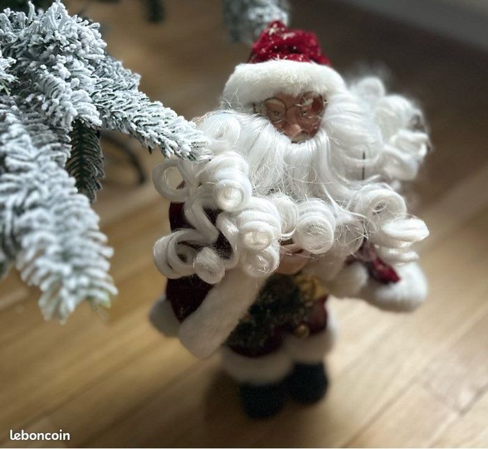 🎄 superbe père noël 36 cm de haut une pure merveille - photo numéro 3