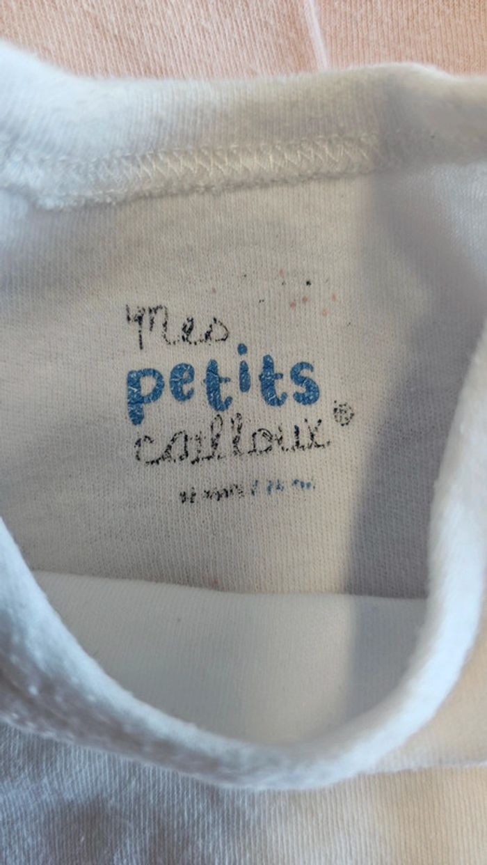 Lot de 3 bodies 12 mois mes petits cailloux - photo numéro 2