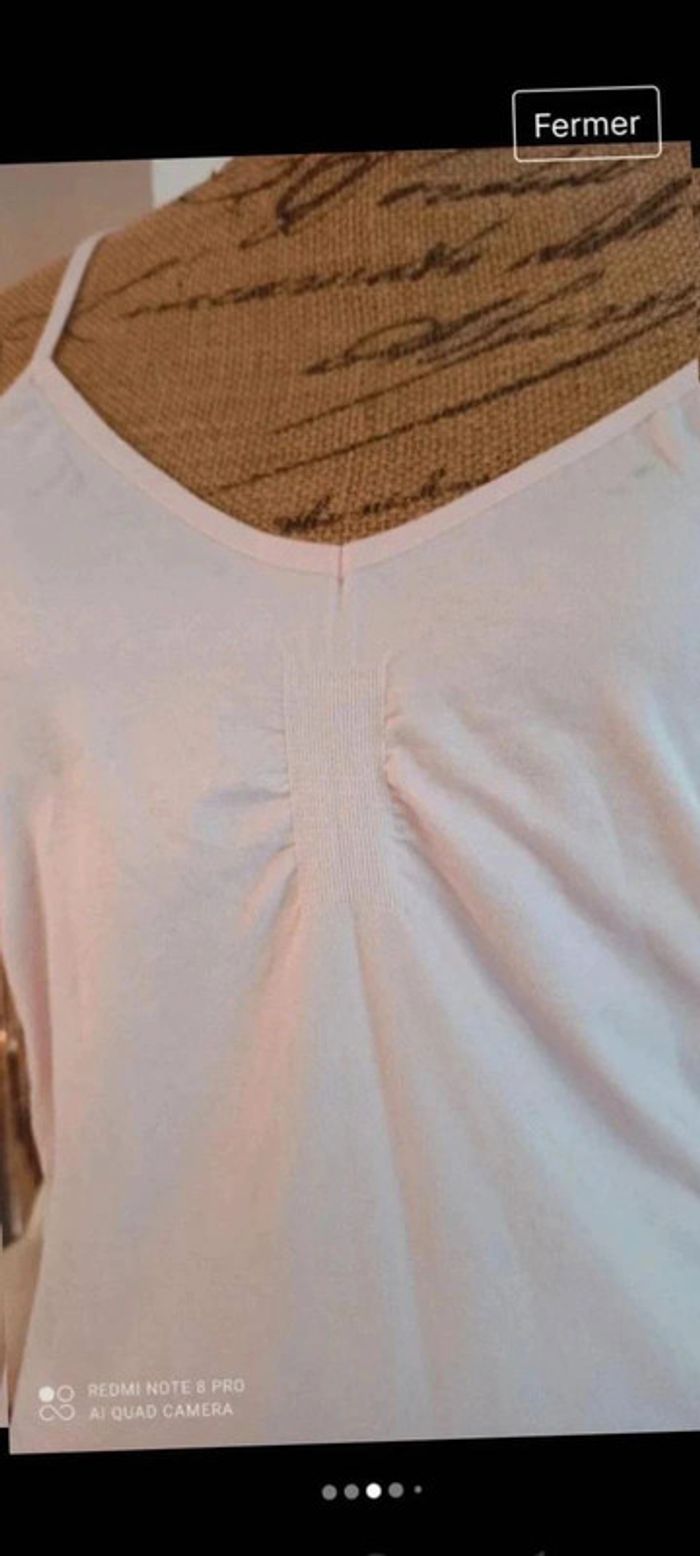 Débardeur rose extensible taille l/xl - photo numéro 5