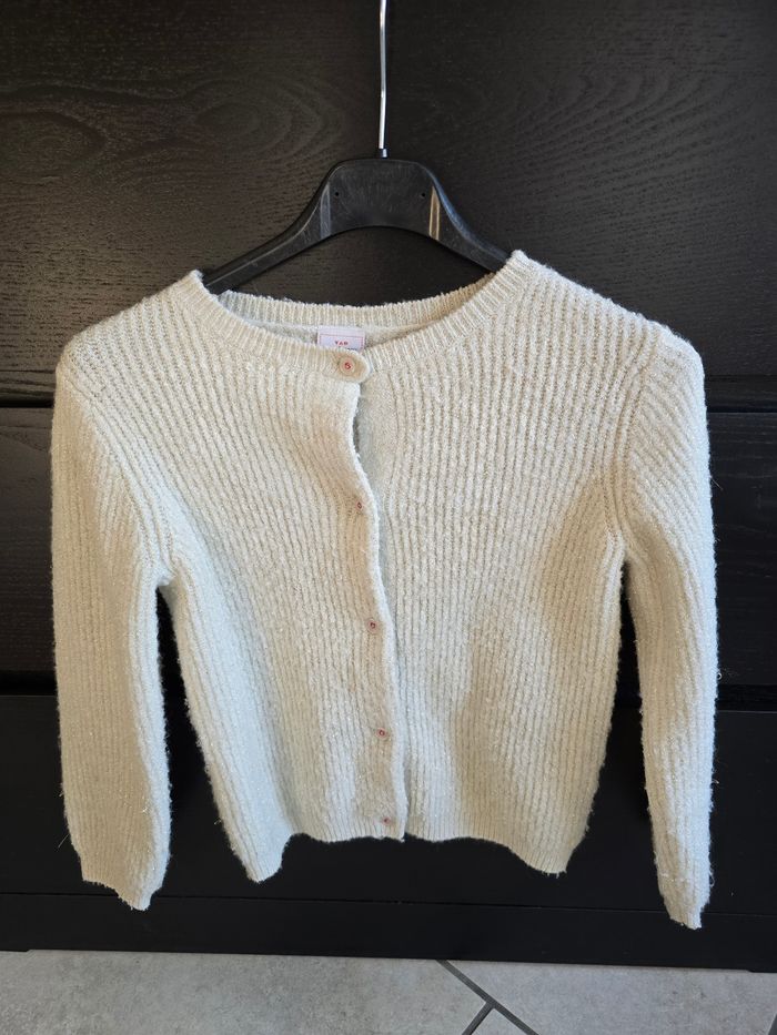 gilet beige paillette Tape à l'œil