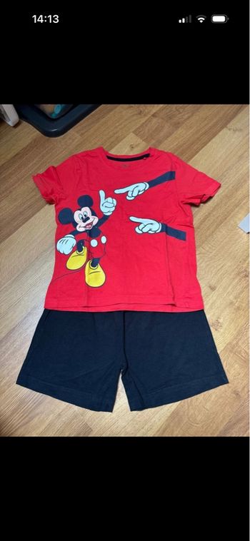 Pyjama 2 pièces été garçon Mickey mouse 6-8 ans
