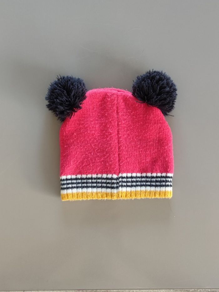 Bonnet fille Hema rouge taille 4-5 ans acrylique - Très bon état - photo numéro 2