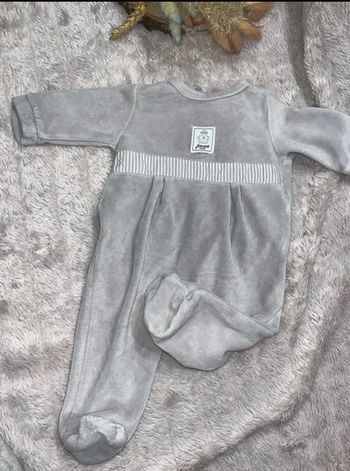 Pyjama gris jacadi 3 mois