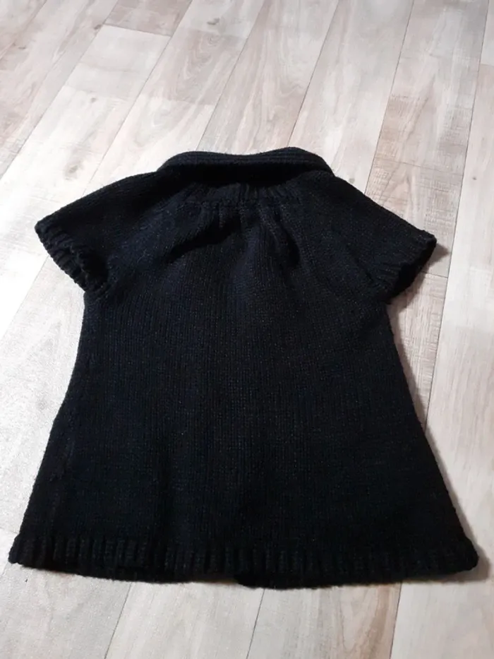 Gilet sans manches fille noir 5 ans - photo numéro 6