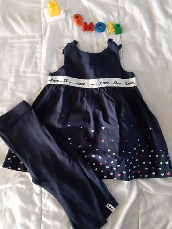 Robe été bleue marine - 9 mois