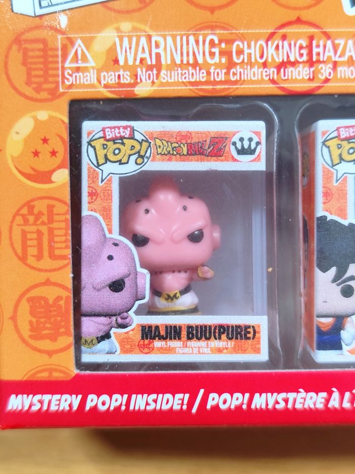 Boîte De 4 Bitty Pop! Dragon Ball Z - Majin Buu Vegito Majin Vegeta + Mystère - photo numéro 2