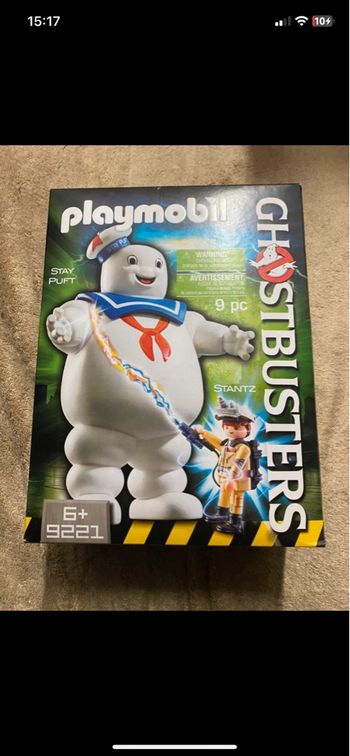 Playmobil ghostbusters 9221 Fantôme Stay Puft et Stantz boîte scellée