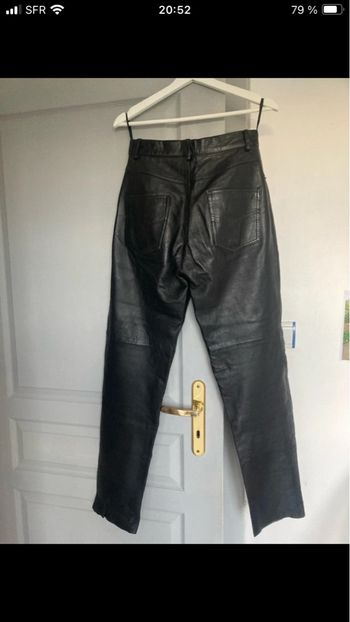 Pantalon cuir véritable 