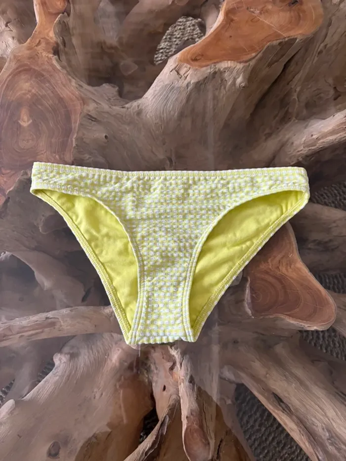 Bas de maillot de bain Roxy jaune blanc S carreaux