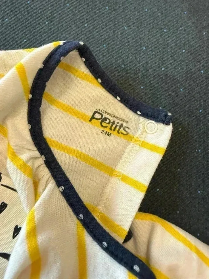 Robe Fille La Compagnie des Petits - Volants & Joli Motif - Taille 2 Ans - Très Bon État - photo numéro 3